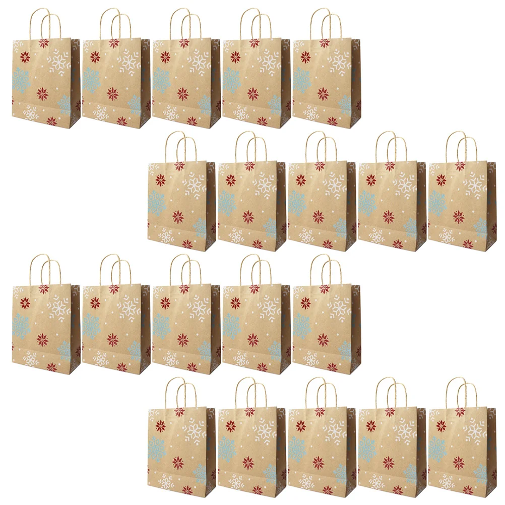 

Christmas Bagsxmas Gift Candy Packaging Gifts Drawstring Sack Holder Favor Handhled Treat Paper Wrapping Goodie Wrapper