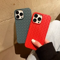 weave pattern soft silicone shockproof case for iphone 13 12 11 pro max protective cover for iphone xr x xs max 7 8 plus cases