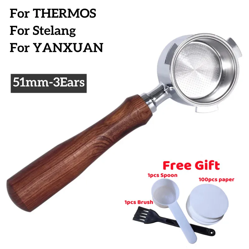 

Для термоса/Stelang/YANXUAN 51 мм носик для переноски 51 мм без дна портативный фильтр с 3 ушками сменная корзина с фильтром для кофе