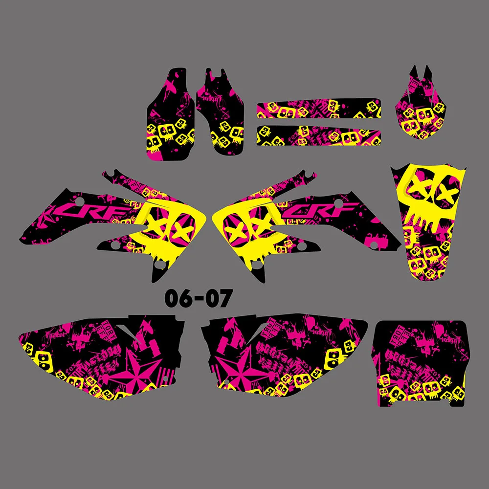 Наклейки для защиты мотоцикла Honda CRF250R CRF250 CRF 250 250R R 2006 2007
