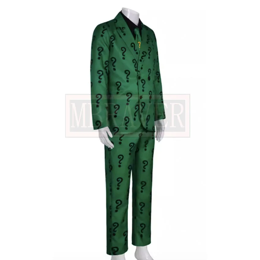 Костюм супергероя Эдварда Нгма Риддлера 1966 костюм для косплея на Хэллоуин