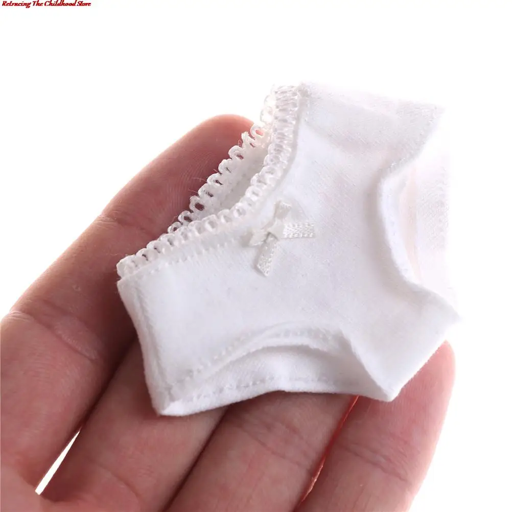 

1/3 1/4 1/6 Solid White Underwear Briefs For Baby Dolls Clothes Girl Birthday Gift new Arrivals Dolls Accessories