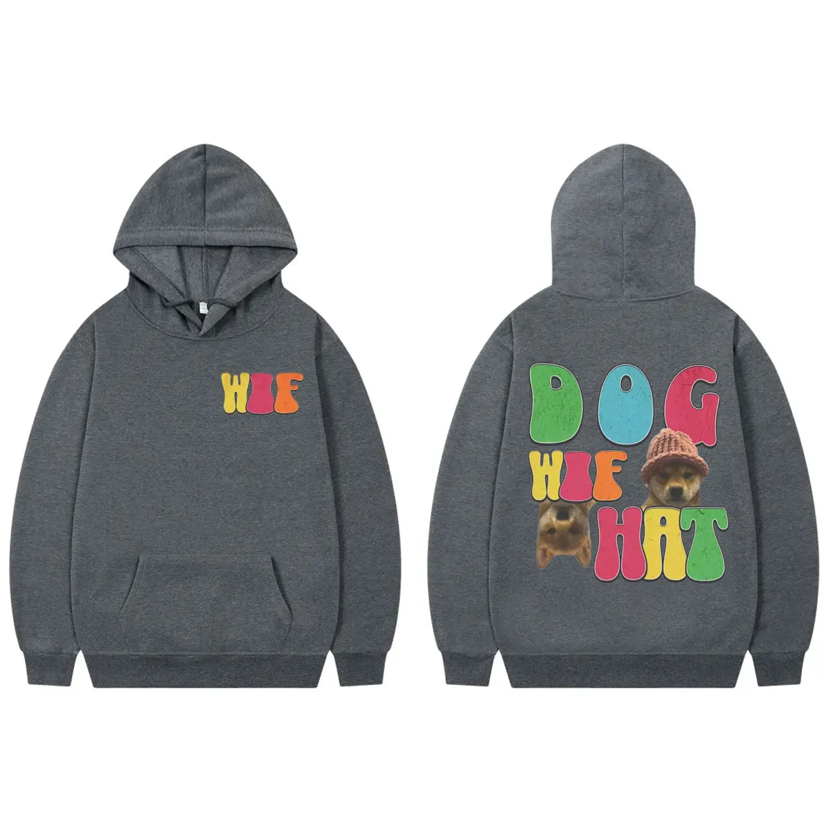 Толстовка с капюшоном рисунком собаки забавные толстовки и монетами Crypto Meme