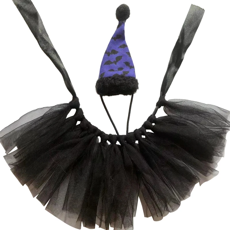 

Reptile Headdress + Tutu Skirt Pet Funny Party Costume Accessories Cosplay Dress Drop Shipping