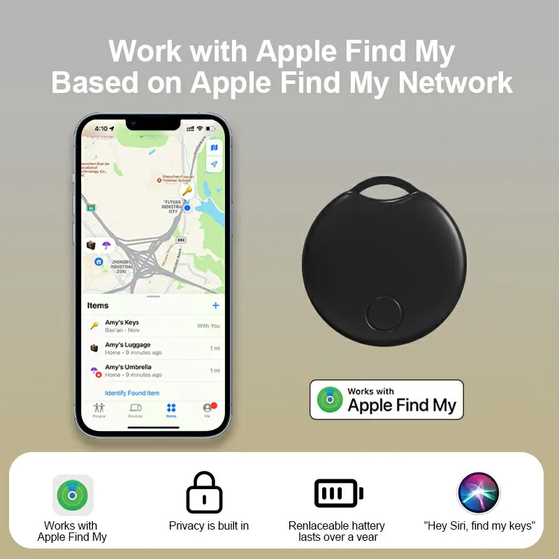 Напоминание о потере YP работает для Apple Find My IOS Системное устройство GPS Smart Tracker