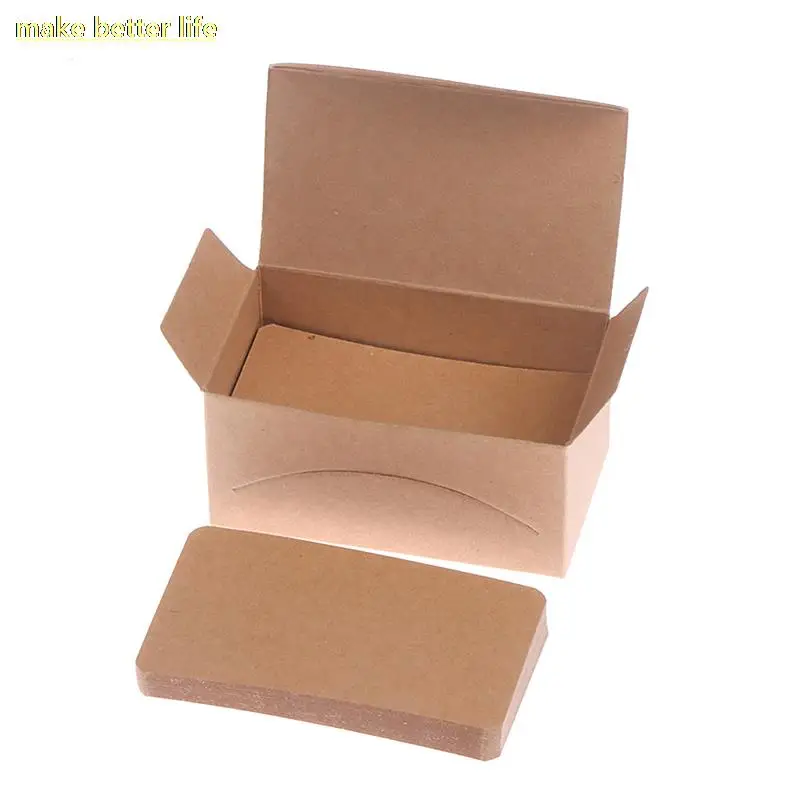 

100pcs 4.5*8cm Blank Card For Business Kraft Paper Cards For Message And Book Name