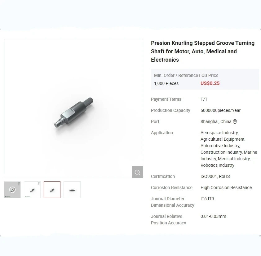 Токарный вал Presion Knurling со ступенчатой канавкой для двигателя авто медицинской и