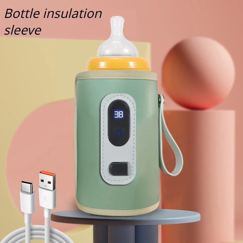 

USBMilk Water Warmer Travel Stroller Insulated Bag Baby Nursing Bottle Heater Newborn Infant Portable Bottle Feeding Warmers LED