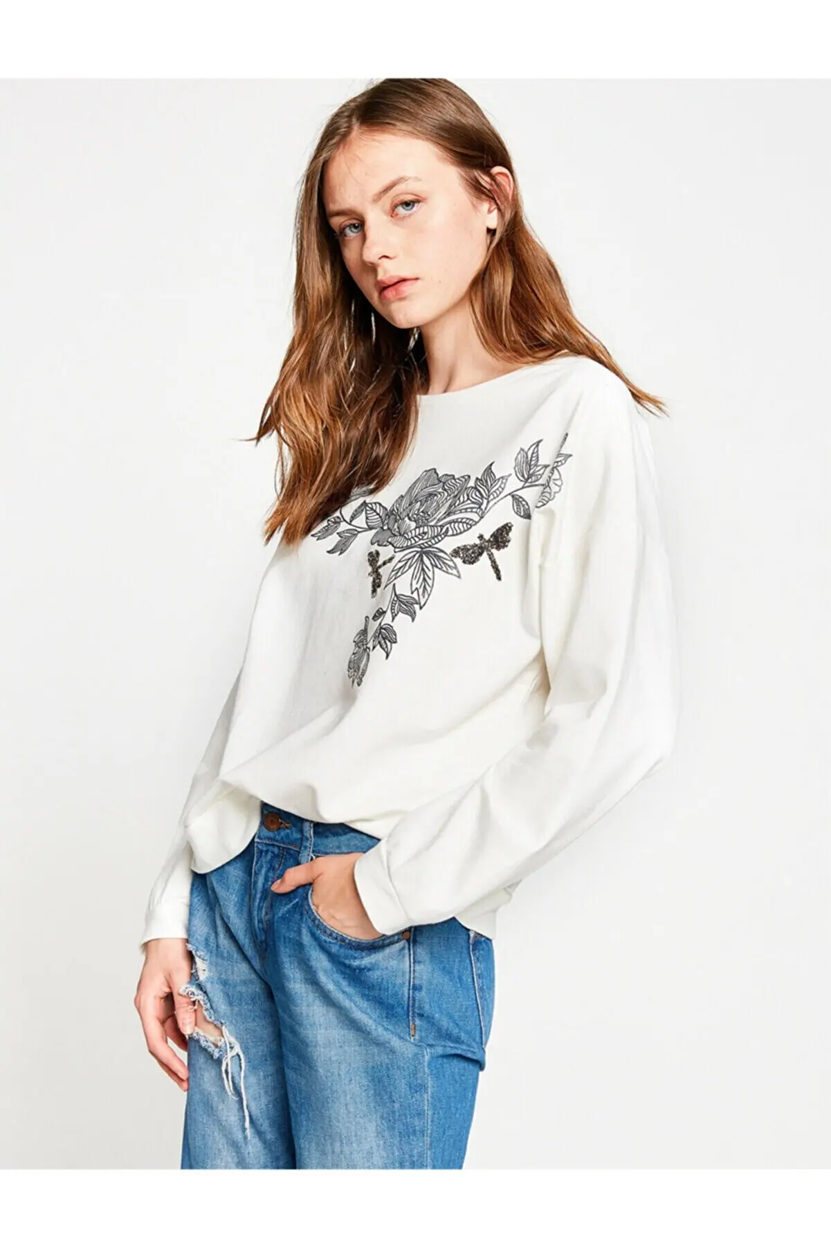 

Woman ecru Sweatshirt Female Clothing Women Clothes Sweatshirts Hoodies for Women 3034160