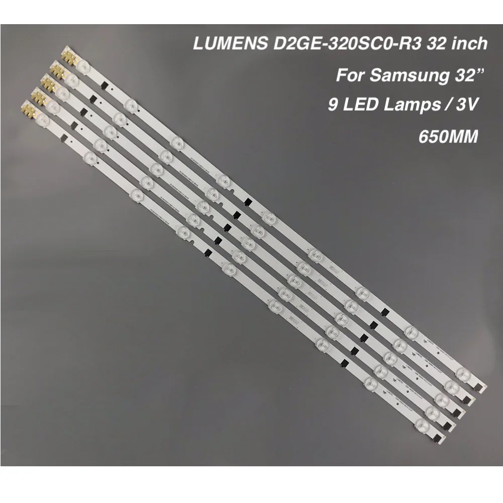 

Для samsung 2013SVS32H Ue32f5000 D2GE-320SCO-R3 650 мм D2GE-320SC1-R0 655 мм UA32F4088AR UA32f4100AR люмен подсветки 9LED 32 дюйма