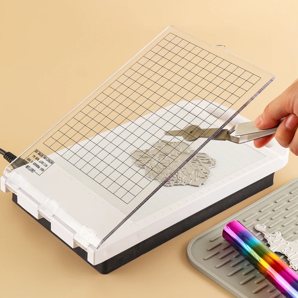 Купить Машина для горячего тиснения фольгой пресс-бумага кожа ткань тиснение виниловая пленка переноса горячей фольги и пресс-машина для изготовл...