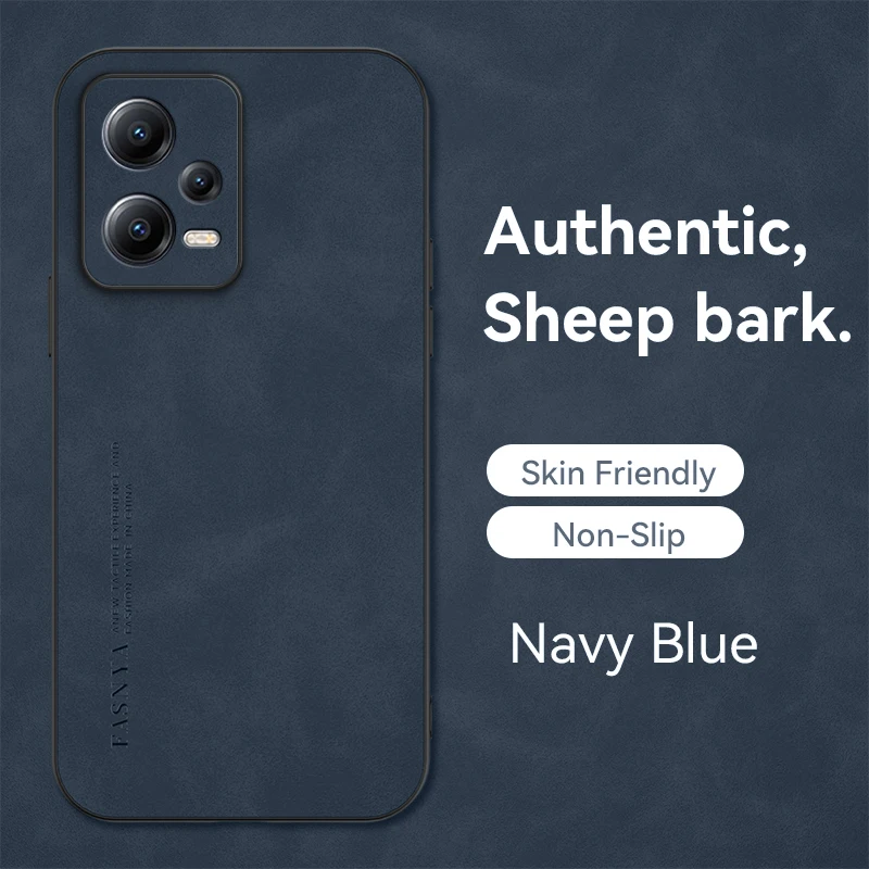 

Luxury Leather Case for Xiaomi Redmi Note 12 22111317I Armor Shockproof Soft Silicone Heat Dissipation Phone Cover RedmiNote12