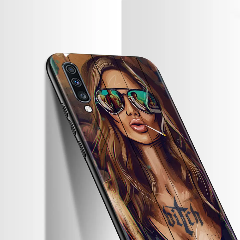 silicon para for samsung note 20 ultra 10 a70 a40 a20s a20e a30 a10 a50 a10s a42 5g m31 hot sexy sleeve tattoo girl coque free global shipping