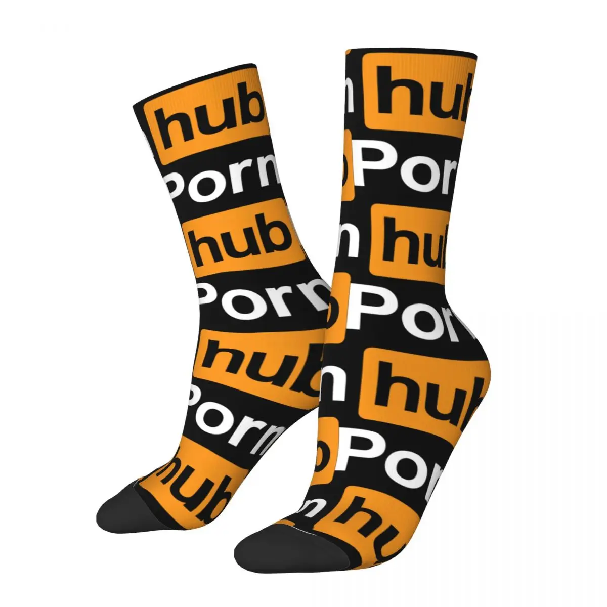 

Носки мужские компрессионные, смешные сумасшедшие носки Porhub в стиле хип-хоп, в стиле Харадзюку, с надписью «Happy Quality», повседневный подарок для мальчиков