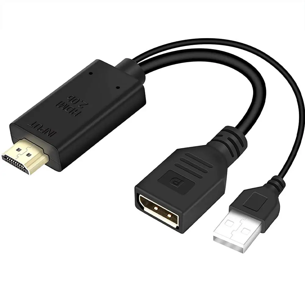 

4K USB-адаптер питания ed HDMI-совместимый со штекером на разъем дисплея DP, устройства преобразователя, HDMI-совместимый DP Active USB Power