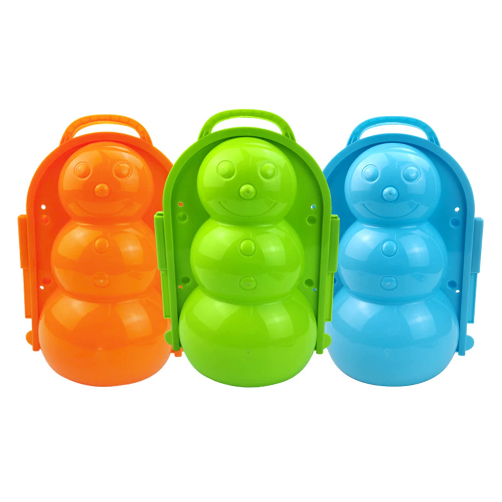 

For Kids Games Winter Plastic Outdoor Sports Girls Portable Gift Snowman Mold Easy Use Snow Maker Toy Boys Cartoon Penguin