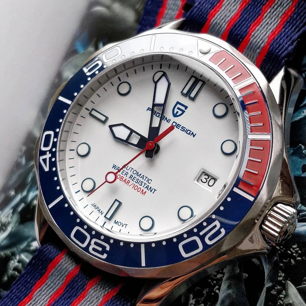 

Часы наручные PAGANI Мужские механические, водонепроницаемые до 100 м