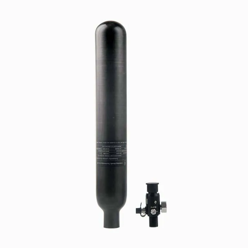 

700cc углеродное волокно цилиндр 0.7L Пейнтбол HPA бак Охота для Daystate и FX Thread M18 * 1,5