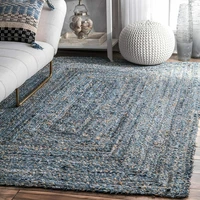 rugs and carpets for home living room natural jute and denim hand braided style rug handmade outdoor classic modern rugs