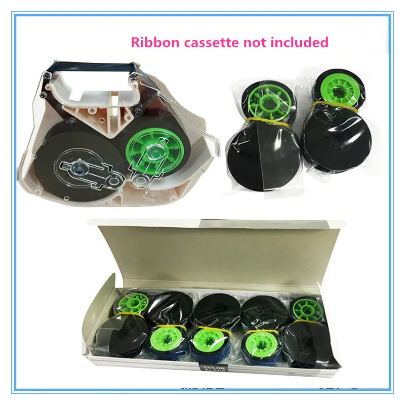 

10P compatible ink ribbon lm-dr300bt black ink cartridge for max letatwin tube printer cable ID printer lm-380e,lm-390a/pc