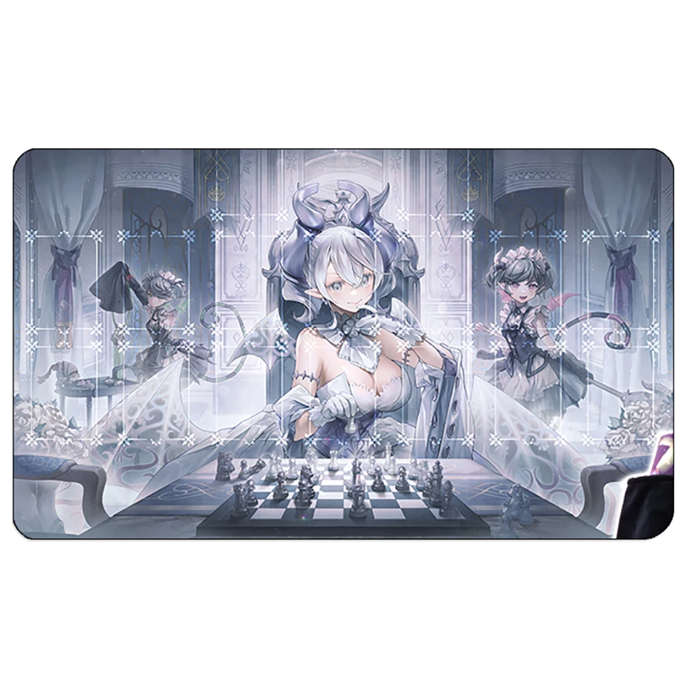 Голографический игровой коврик с невышитыми краями YGO labmarket of The Silver Castle