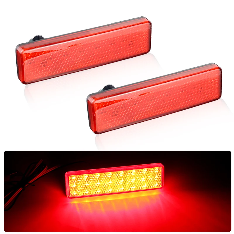 

2 шт. автомобильный левый и правый светодиодный отражатель заднего бампера для Opel Vauxhall Vivaro Movano A для Renault Master Trafic Primastar