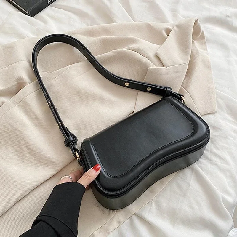 

Handbags Trendy Fashion Hand for Women Pu Leather Flap Female Underarm Hobo Bag Luxury Ladies Shoulder Bags Green New Style