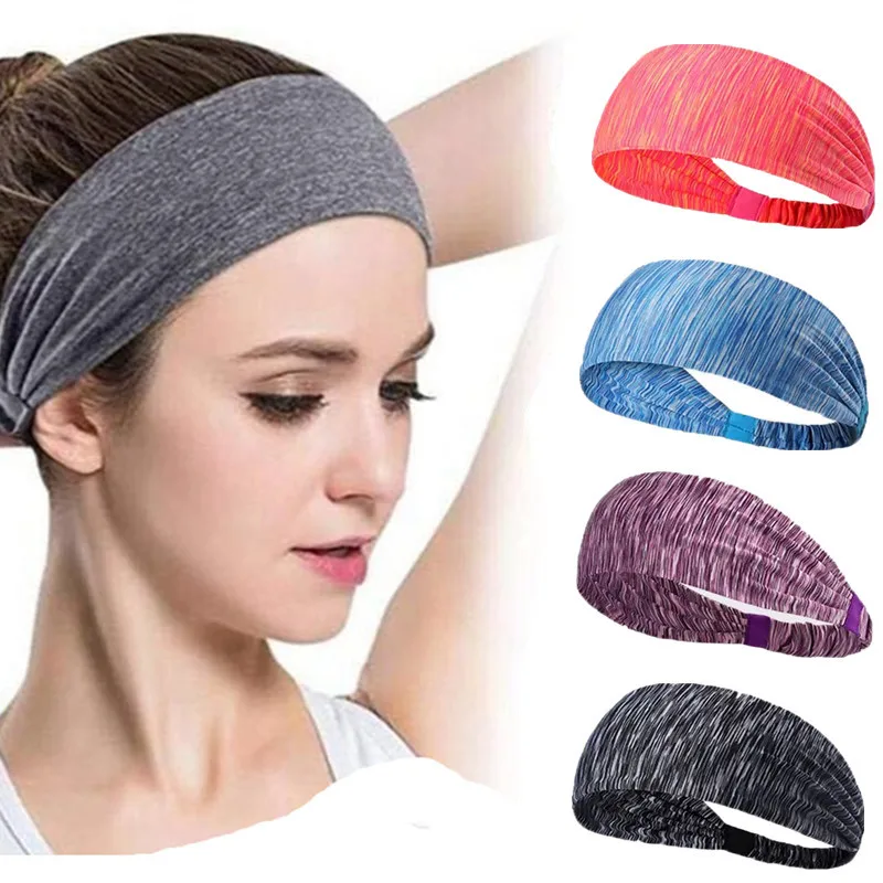 

Sports Headbands For Men Women Elastic Yoga Hairband Non-Slip Moisture Wicking Hair Bands For Working Out Running Gym Cycling