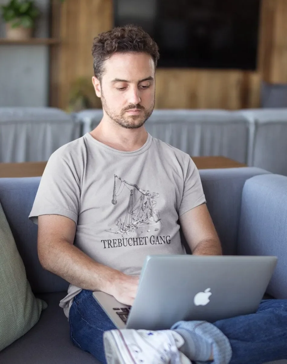 Футболка для средневековой войны с машинным замком