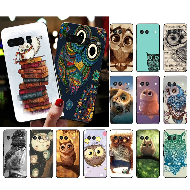 

Phone Case for Google Pixel 7 Pro 7 6A 6 Pro 5A 4A 3A Pixel 4 XL Pixel 5 6 4 3 XL 3A XL 2 XL Animal Cute Cartoon Owl Case Funda