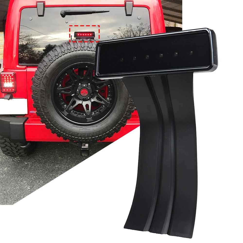 

Светодиодный третий стоп-сигнал с высоким креплением, стоп-сигнал 3-й задний фонарь для Jeep Wrangler JK 2007-2018 гг.