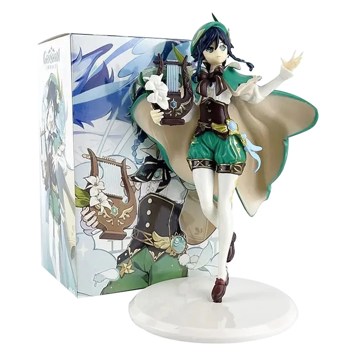 Аниме Genshin Barbatos Рисунок Аномо Статуя Ветра Фигурки Impact Венди Статуэтка Коллекция