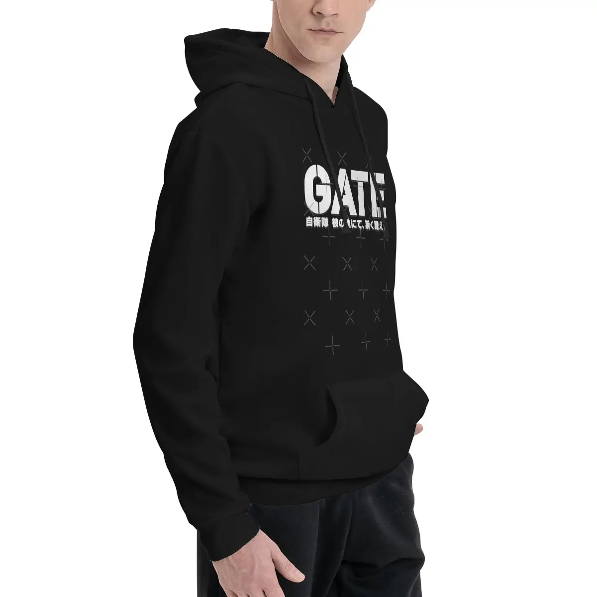 Gate Jieitai Kanochi Nite Kaku Tatakaeri толстовки аниме негабаритные с капюшоном куртки мужские