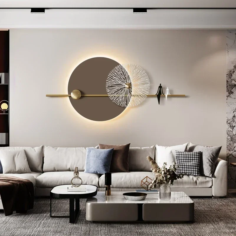 Ght Роскошный диван для гостиной фон настенные украшения столовая железное