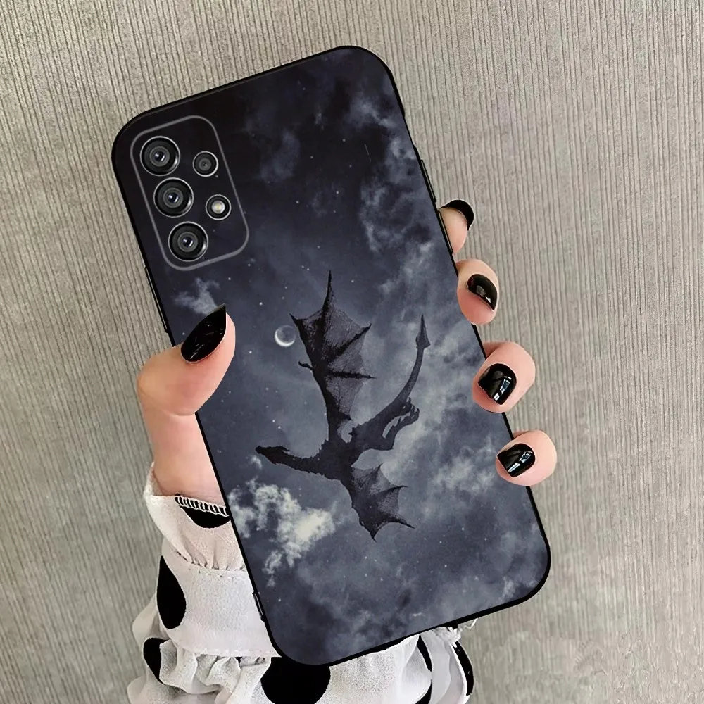 Чехол для телефона Dragon F-Fourth W-Wing Samsung Galaxy A20 A21s A22 A31 A32 A52 A53 A72 73 A80 A91 Мягкий черный