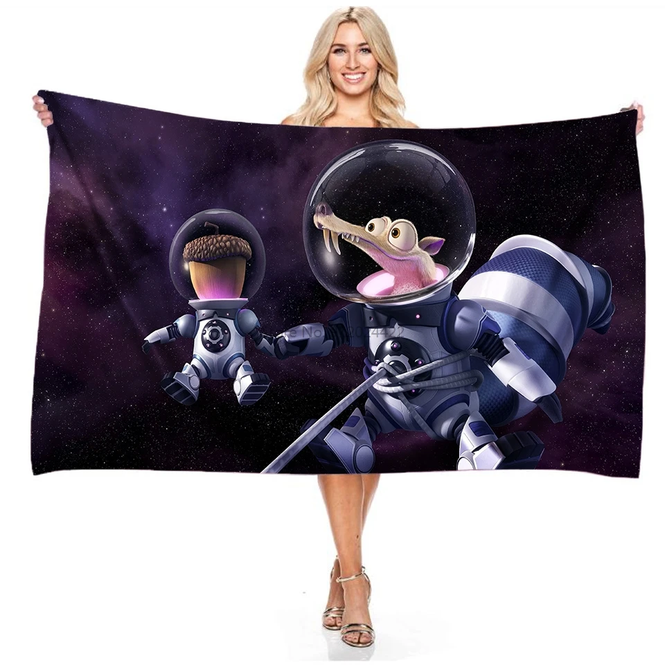 Домашний текстиль Ice Age прямоугольное пляжное полотенце с 3d принтом