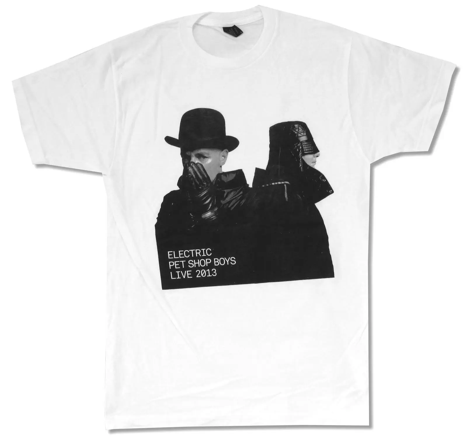 

Pet Shop Boys Electric Portrait 2013 Tour White T-Shirt NEW