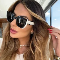 2022 new fashion unique patchwork sunglasses women vintage optical anit blue glasses female summer beach sun glasses spectacles