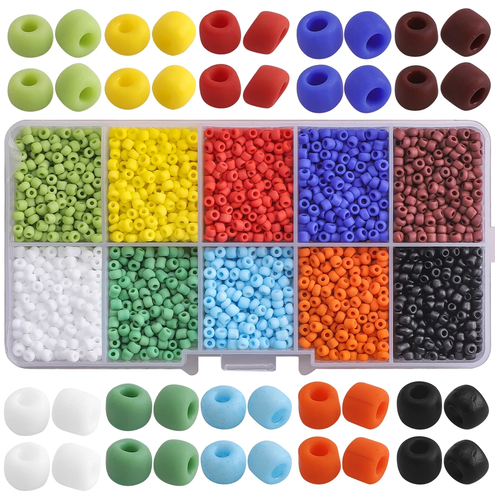 

Набор Бусин 3 мм из чешского матового стекла, 6 мм, буквы, круглые бусины, гравий, бусины ручной работы для изготовления ювелирных изделий «сд...