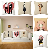 spy x family anime pillow cover spy x family japanese anime print pillowcase throw pillow case 44x44cm square cushion cover