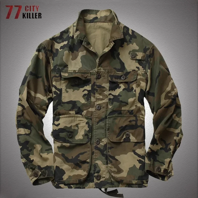 

Куртка M65 в стиле милитари, камуфляжная тактическая хлопковая куртка-карго в стиле ретро, Боевая куртка с воротником-стойкой в стиле армии США, куртка-бомбер в стиле солдат