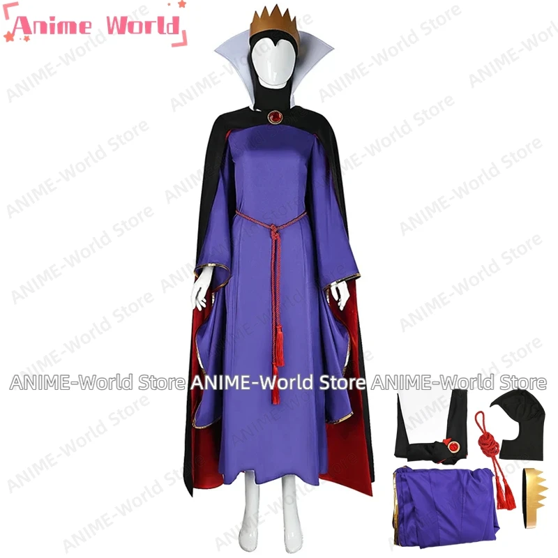 《Нестандартный размер》Зводная королева костюмы для косплея женские Белоснежки