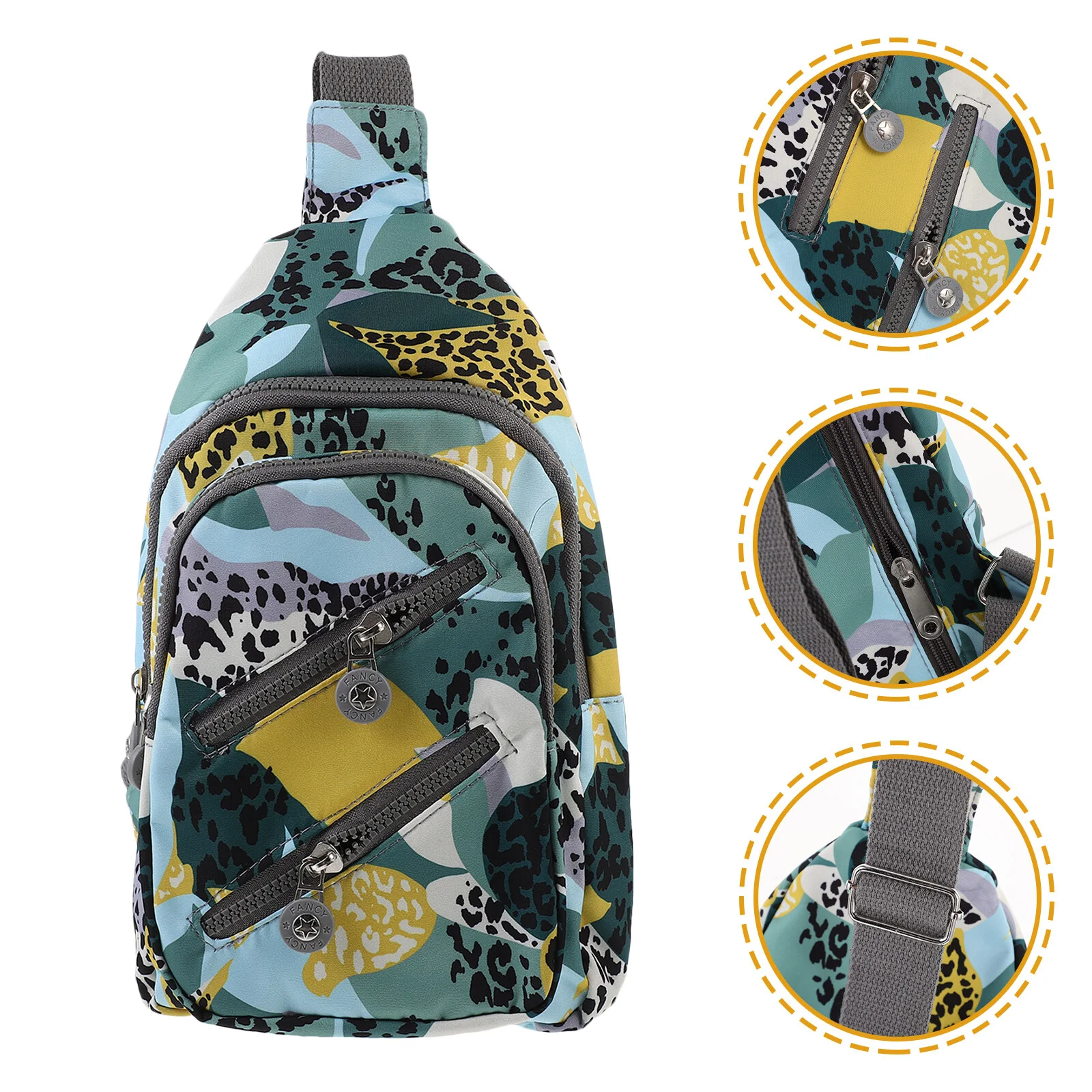 

Backpack Men Small Bag Crossbody Sports Travel Bags Simple Women Sling Polyester Man