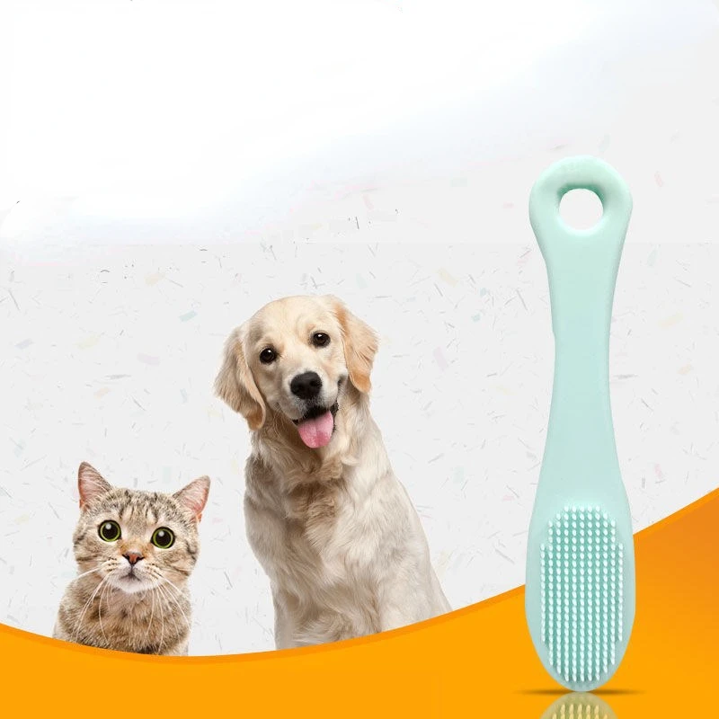 

Pet Soft Finger Brush Cats Toothbrush Tear Stains Brush Eye Care Pets Cleaning Grooming Tools Dog Cat Cleaning Supplies