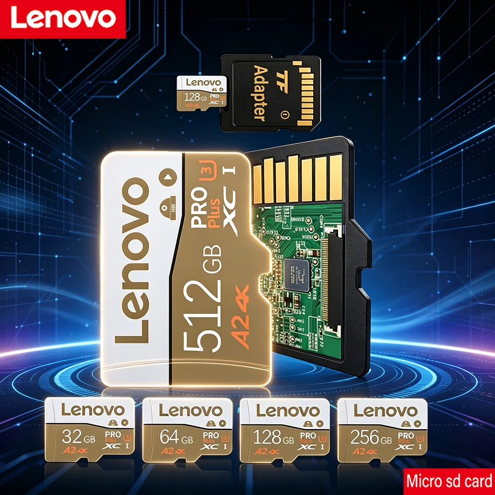 Карта памяти Lenovo High Speed Micro SD 32GB64GB128GB256GB512GB Class10: Надежное хранилище для камер, телефонов и видеорегистраторов (art.: 3920dc7ff2ca4) - 3920dc7ff2ca4