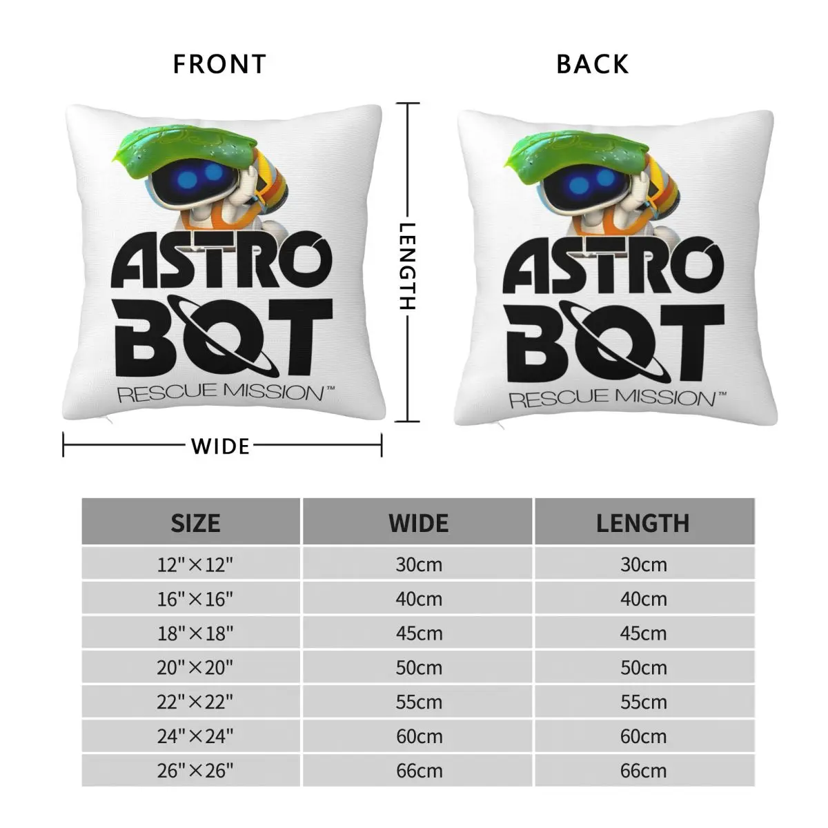 ASTRO BOT Rescue Mission LOGO с наволочкой принтом чехол для подушки декор наволочка Astrobot