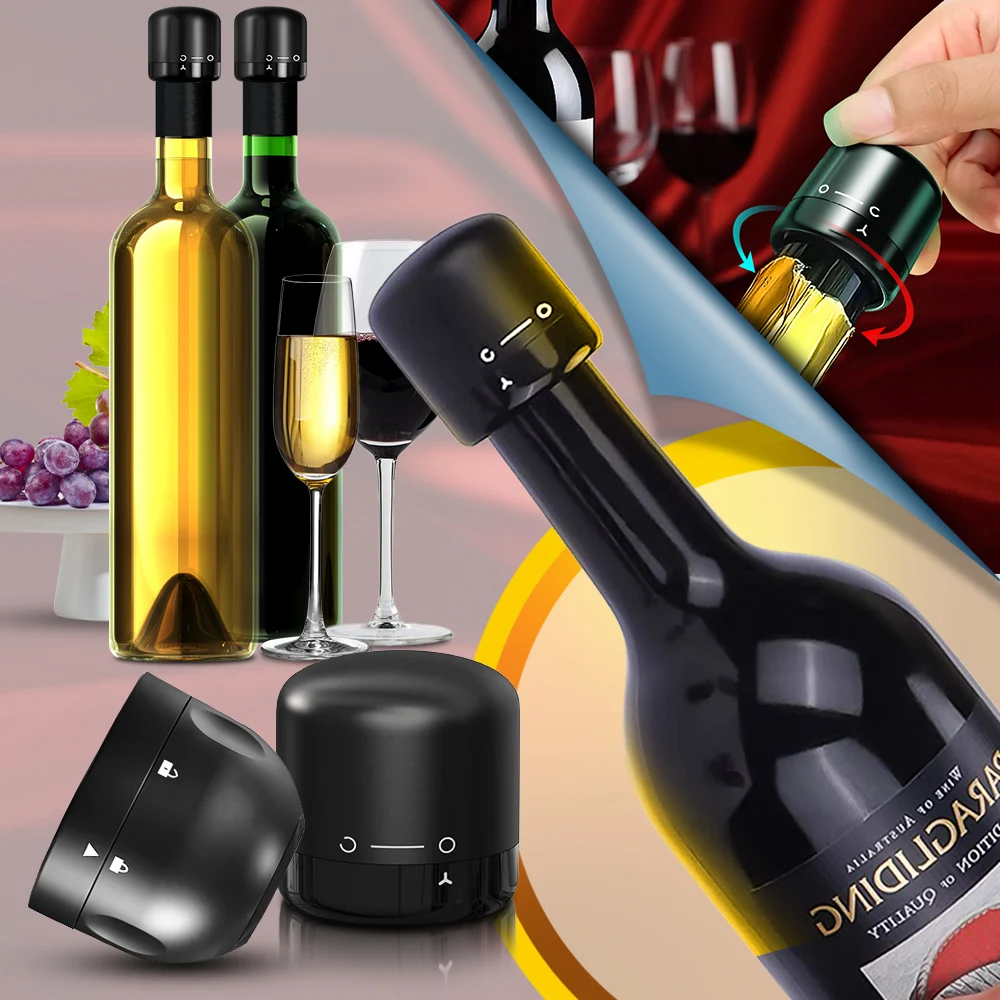 

Инструменты, 2 шт., колпачок для удержания силиконовой пробки для вина, вакуумная пробка, винная стандартная бутылка, красная бутылка, аксессуары для свежести бара, герметичные