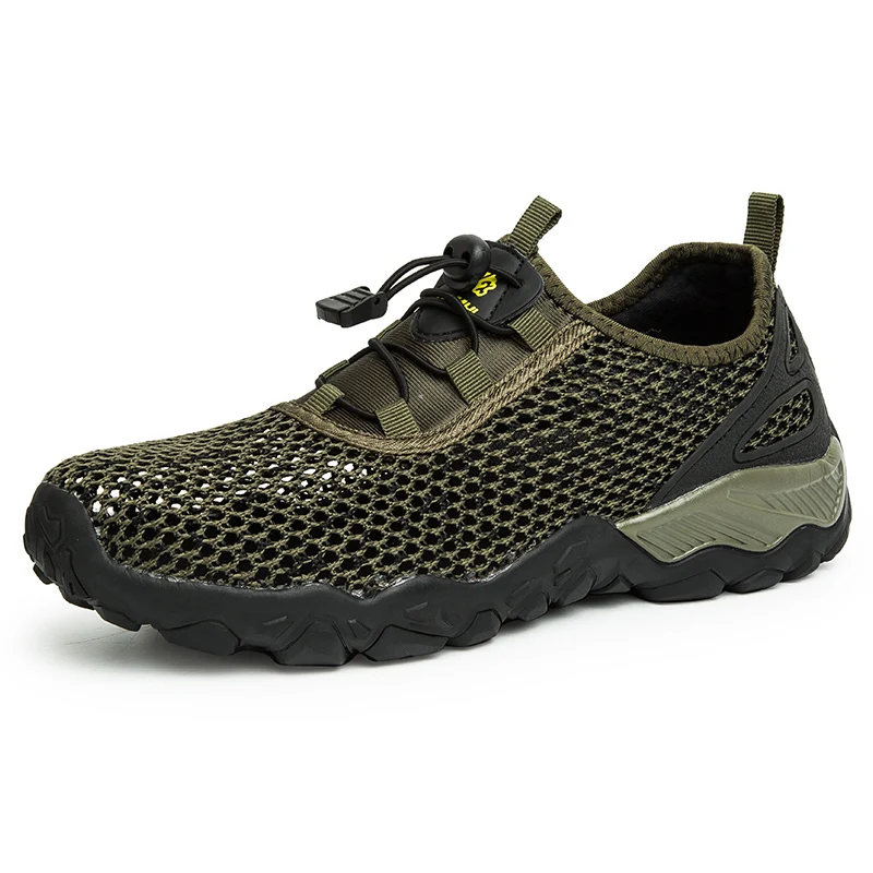 

Men Trekking Shoes Non-slip Quick Dry Water Shoes Thick bottom breathable Sneakers Men's Upstream Outdoor Climbing Hiking Shoes