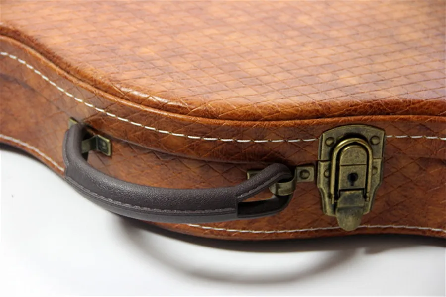 Бриллиантовая коричневая твердая оболочка электрическая гитара чехол ST/TELE