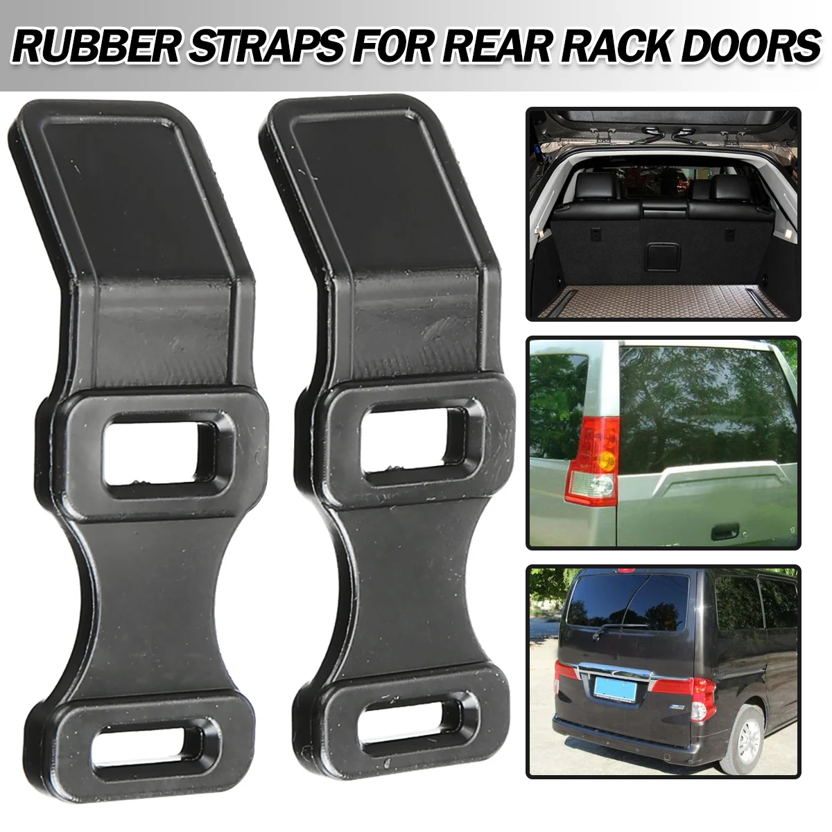 

2pcs Car Rear Rack Door Rubber Straps Durable Automobile Replacement Part For Honda TRX200 TRX250 TRX300 81309-958-680